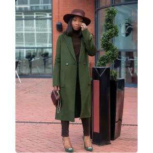 Side Pocketed Long Coat