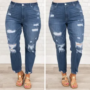 Trust In Our Love Jeans, Medium Wash